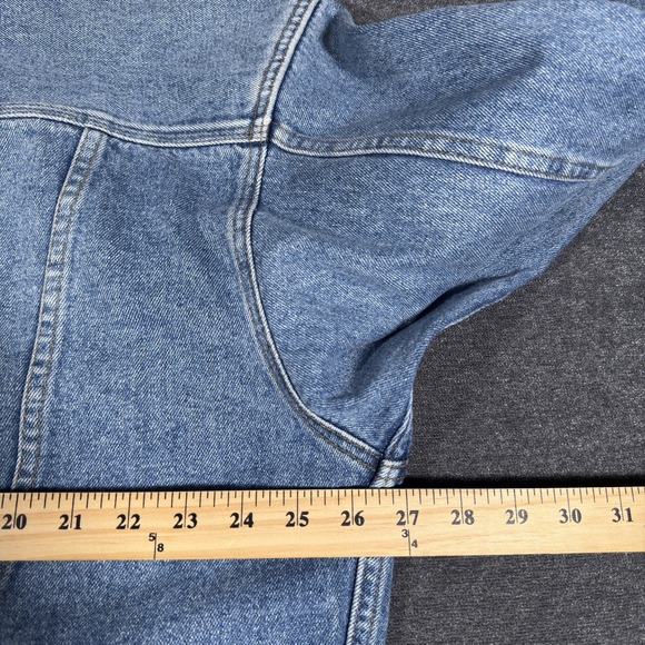 Vintage Eddie Bauer Denim Trucker Jacket Mens XL Blue Jean 80's 90s Outdoor - Picture 5 of 7